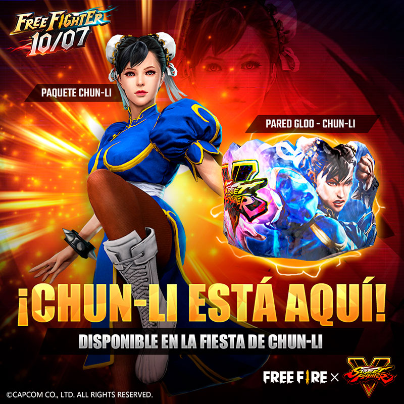 Free Fire y Street Fighter V