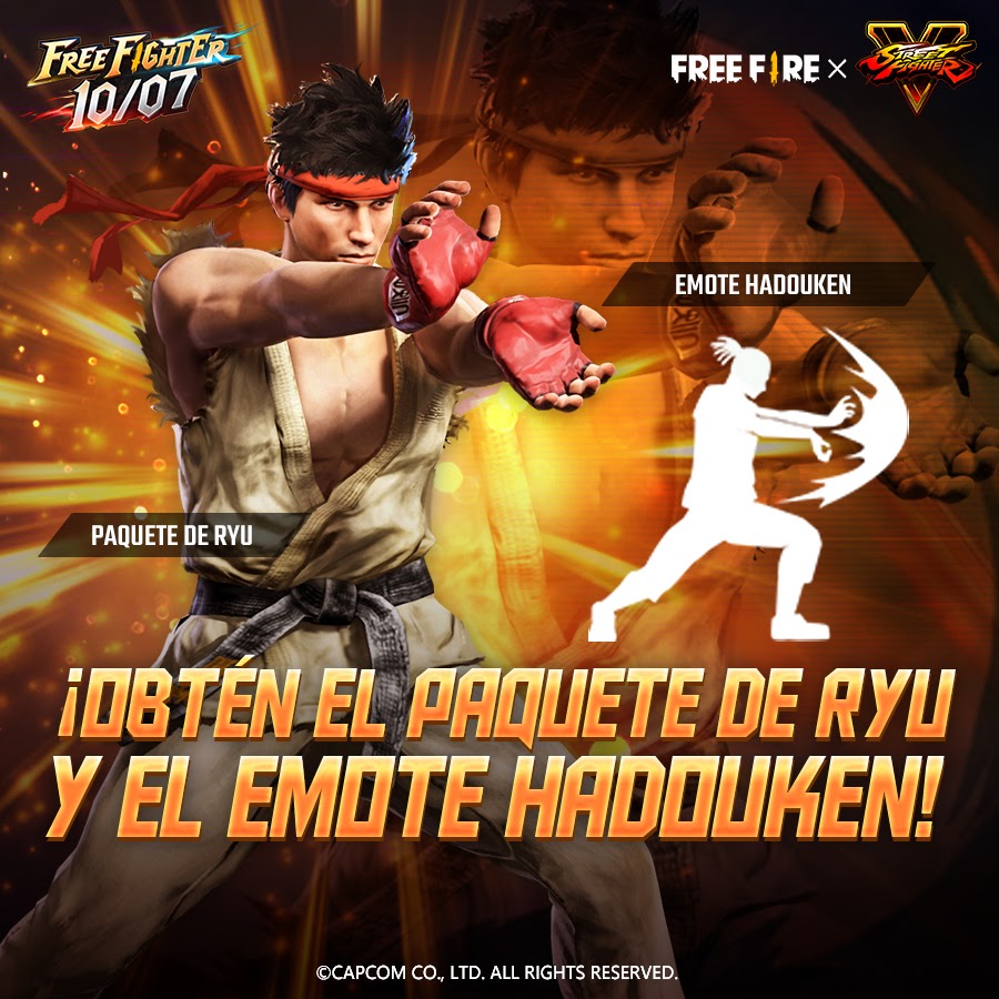 Free Fire y Street Fighter