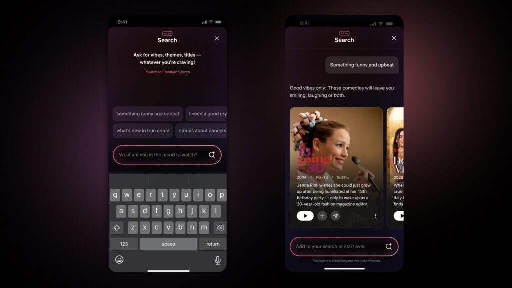 Netflix en dispositivos móviles