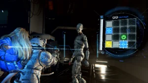 Escena de PRAGMATA con robot