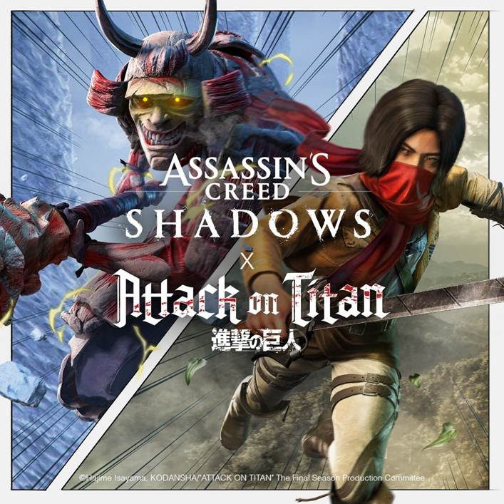 Assassin’s Creed Shadows en colaboración con Attack on Titan